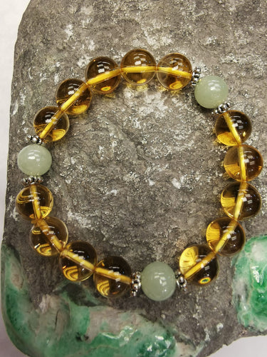 Citrine X Jade Bracelet