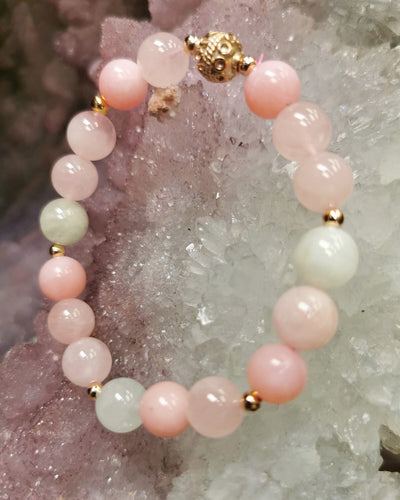 Rose Quartz X Moonstone Bracelet